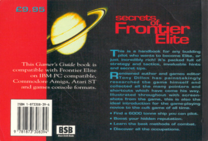 Buch: Secrets of Frontier, hinten